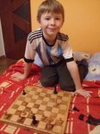 Jeremi po raz pierwszy wygrał ze mną w szachy